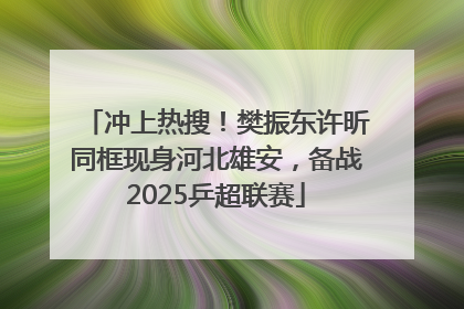 冲上热搜！樊振东许昕同框现身河北雄安，备战2025乒超联赛