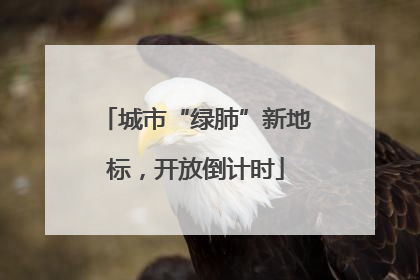 城市“绿肺”新地标，开放倒计时
