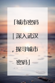 城市密码｜深入武汉，探寻城市密码