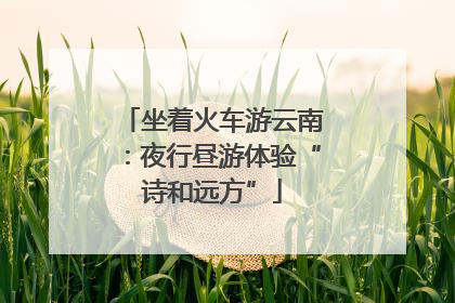 坐着火车游云南：夜行昼游体验“诗和远方”