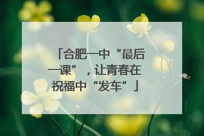 合肥一中“最后一课”，让青春在祝福中“发车”