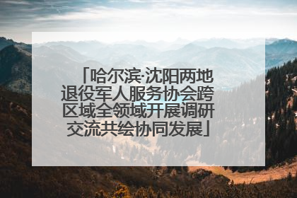 哈尔滨·沈阳两地退役军人服务协会跨区域全领域开展调研交流共绘协同发展