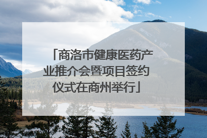 商洛市健康医药产业推介会暨项目签约仪式在商州举行