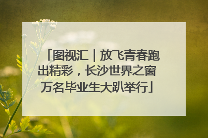 图视汇｜放飞青春跑出精彩，长沙世界之窗万名毕业生大趴举行