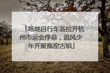 场地自行车赛拉开杭州市运会序幕，追风少年齐聚瓶窑古镇