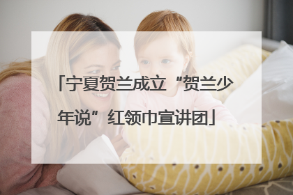 宁夏贺兰成立“贺兰少年说”红领巾宣讲团