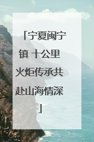 宁夏闽宁镇 十公里火炬传承共赴山海情深