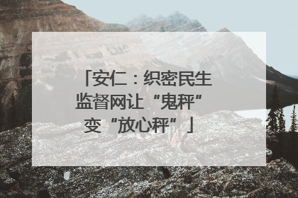 安仁：织密民生监督网让“鬼秤”变“放心秤”