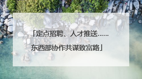 定点招聘、人才推送……东西部协作共谋致富路