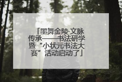 墨舞金陵·文脉传承——书法研学暨“小状元书法大赛”活动启动了