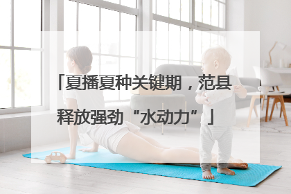 夏播夏种关键期，范县释放强劲“水动力”