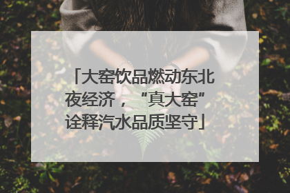 大窑饮品燃动东北夜经济，“真大窑”诠释汽水品质坚守