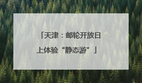 天津：邮轮开放日上体验“静态游”