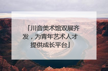 川音美术馆双展齐发，为青年艺术人才提供成长平台