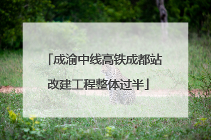 成渝中线高铁成都站改建工程整体过半