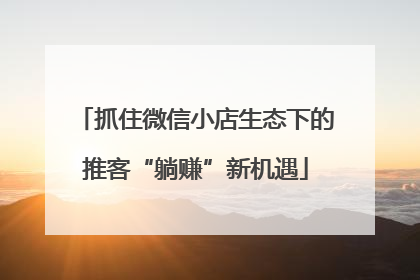 抓住微信小店生态下的推客“躺赚”新机遇