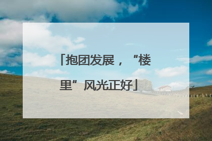 抱团发展，“楼里”风光正好