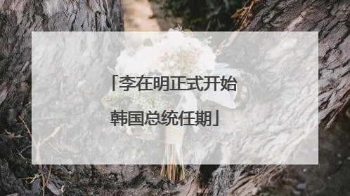 李在明正式开始韩国总统任期