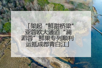 架起“鲜甜桥梁” 亚蓉欧大通道“澜湄蓉”鲜果专列顺利运抵成都青白江
