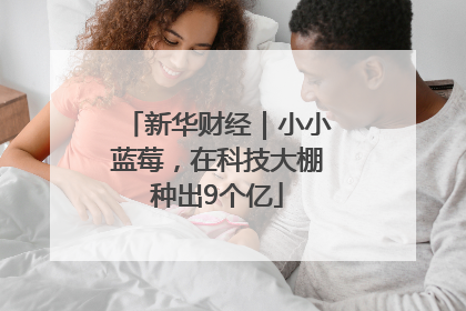 新华财经｜小小蓝莓，在科技大棚种出9个亿