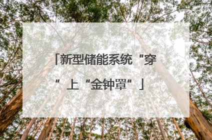 新型储能系统“穿”上“金钟罩”