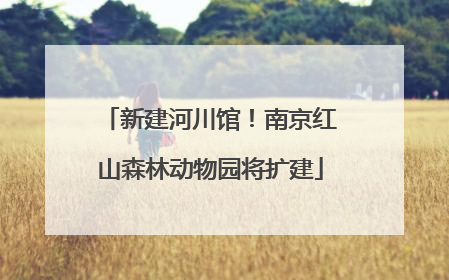 新建河川馆！南京红山森林动物园将扩建