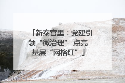 新泰宫里：党建引领“微治理” 点亮基层“网格红”