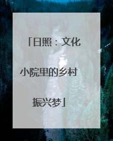 日照：文化小院里的乡村振兴梦