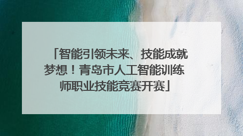 智能引领未来、技能成就梦想！青岛市人工智能训练师职业技能竞赛开赛