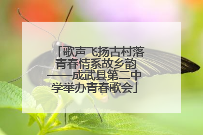 歌声飞扬古村落 青春情系故乡韵——成武县第二中学举办青春歌会