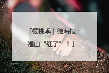 樱桃季｜微海报：福山“红了”！