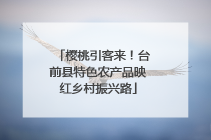 樱桃引客来！台前县特色农产品映红乡村振兴路