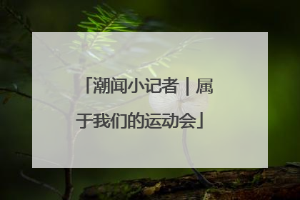 潮闻小记者｜属于我们的运动会