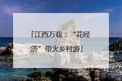 江西万载：“花经济”带火乡村游