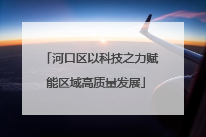 河口区以科技之力赋能区域高质量发展