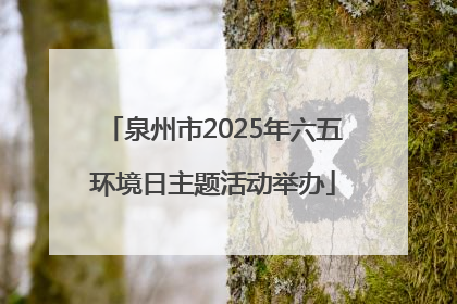 泉州市2025年六五环境日主题活动举办
