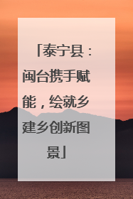 泰宁县：闽台携手赋能，绘就乡建乡创新图景