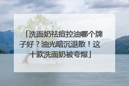 洗面奶祛痘控油哪个牌子好？油光暗沉退散！这十款洗面奶被夸爆