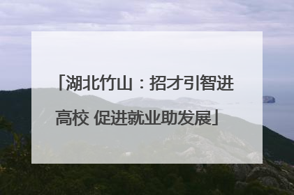 湖北竹山：招才引智进高校 促进就业助发展