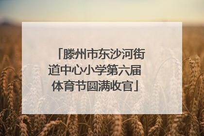 滕州市东沙河街道中心小学第六届体育节圆满收官