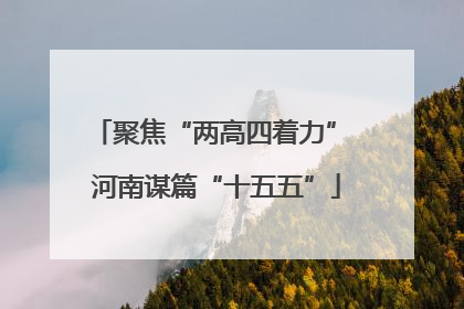 聚焦“两高四着力” 河南谋篇“十五五”