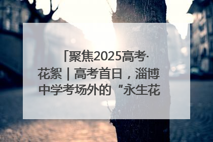 聚焦2025高考·花絮｜高考首日，淄博中学考场外的“永生花”传递温暖与祝福