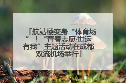 航站楼变身“体育场”！“青春志愿·世运有我”主题活动在成都双流机场举行