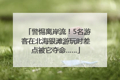 警惕离岸流！5名游客在北海银滩游玩时差点被它夺命……