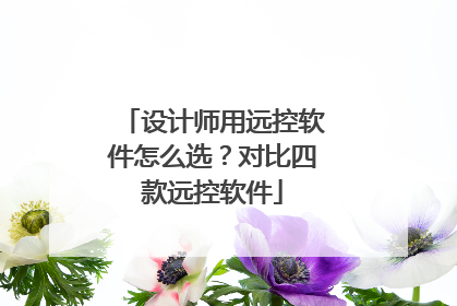 设计师用远控软件怎么选？对比四款远控软件