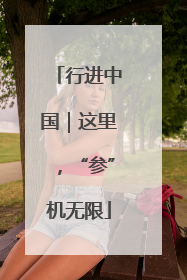 行进中国｜这里，“参”机无限