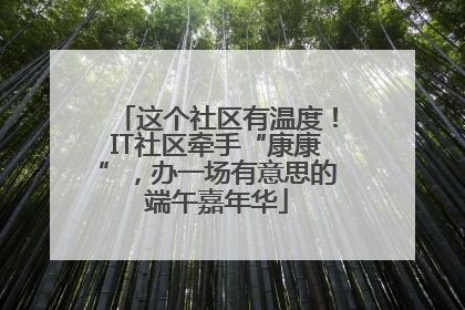 这个社区有温度！IT社区牵手“康康”，办一场有意思的端午嘉年华