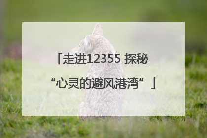 走进12355 探秘“心灵的避风港湾”