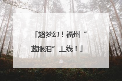 超梦幻！福州“蓝眼泪”上线！