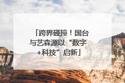 跨界碰撞！国台与艺森源以“数字+科技”启新